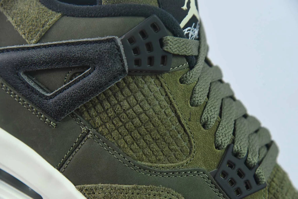 AJ 4 " Olive Canvas"