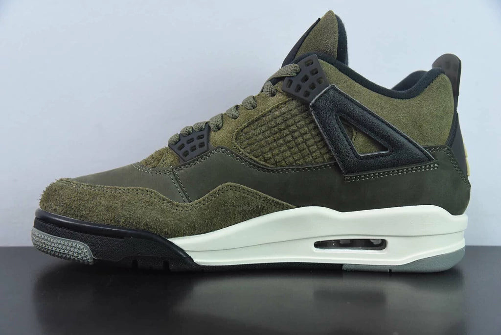 AJ 4 " Olive Canvas"